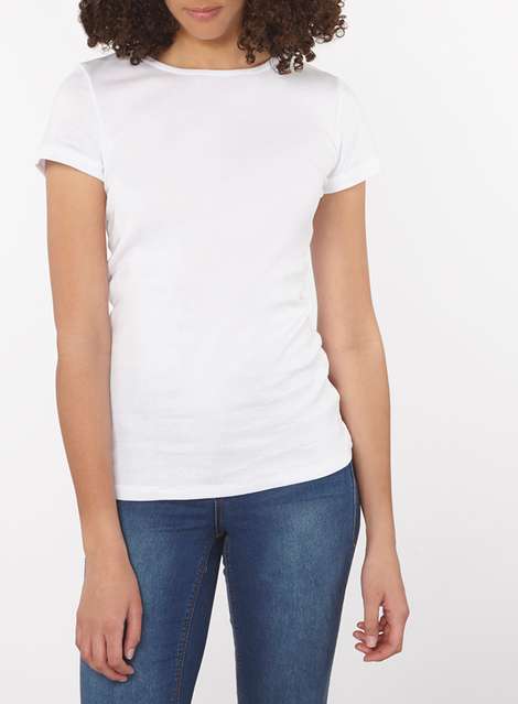 **Tall White Cotton T-Shirt